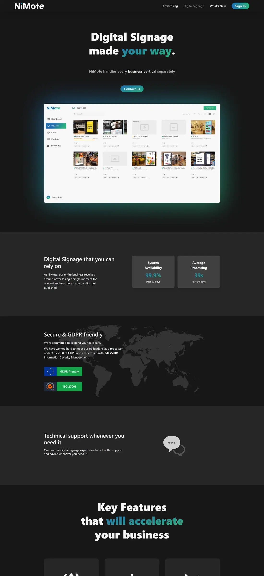 NiMote website