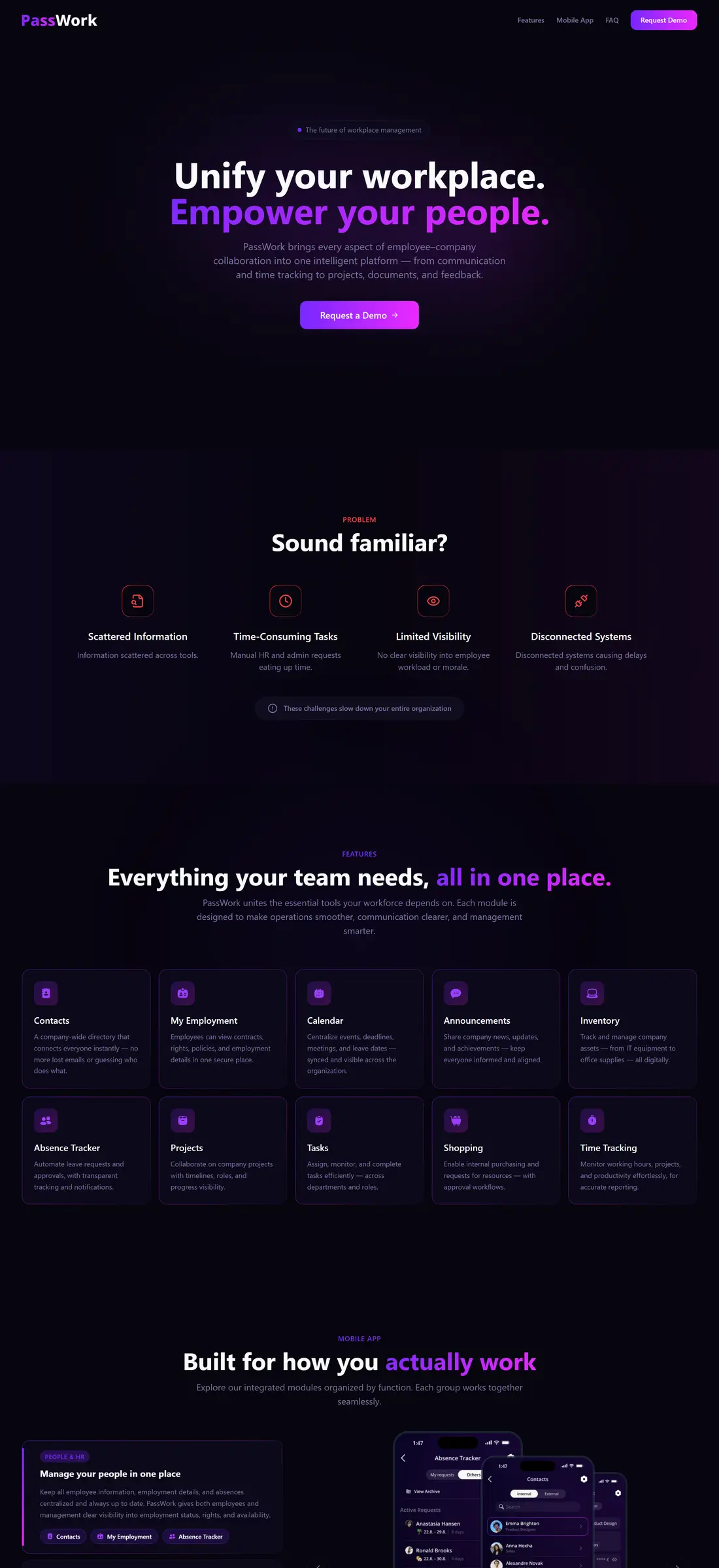 PassWork website