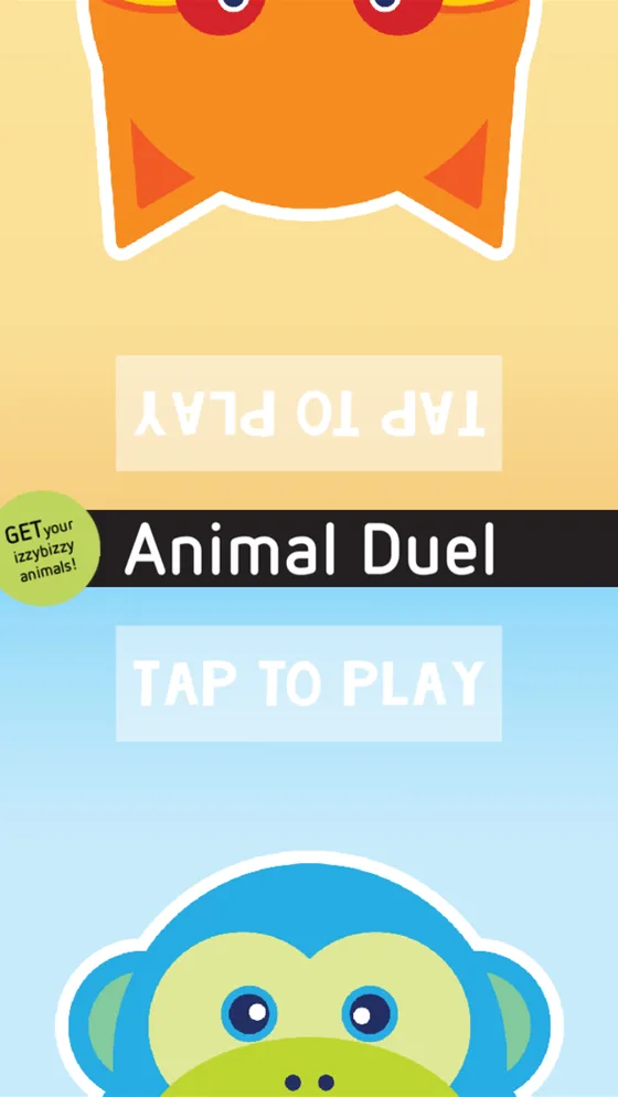 Animal Duel, tap to play, monkey versus fox